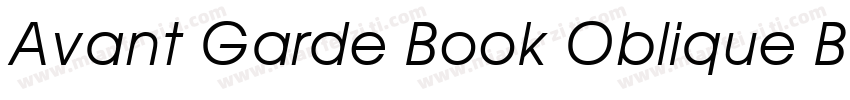 Avant Garde Book Oblique BT mfgpctt字体转换